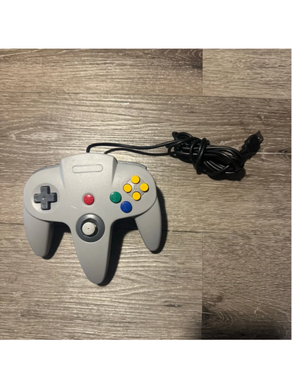Gray N64 Controller USB for Video Games One Size